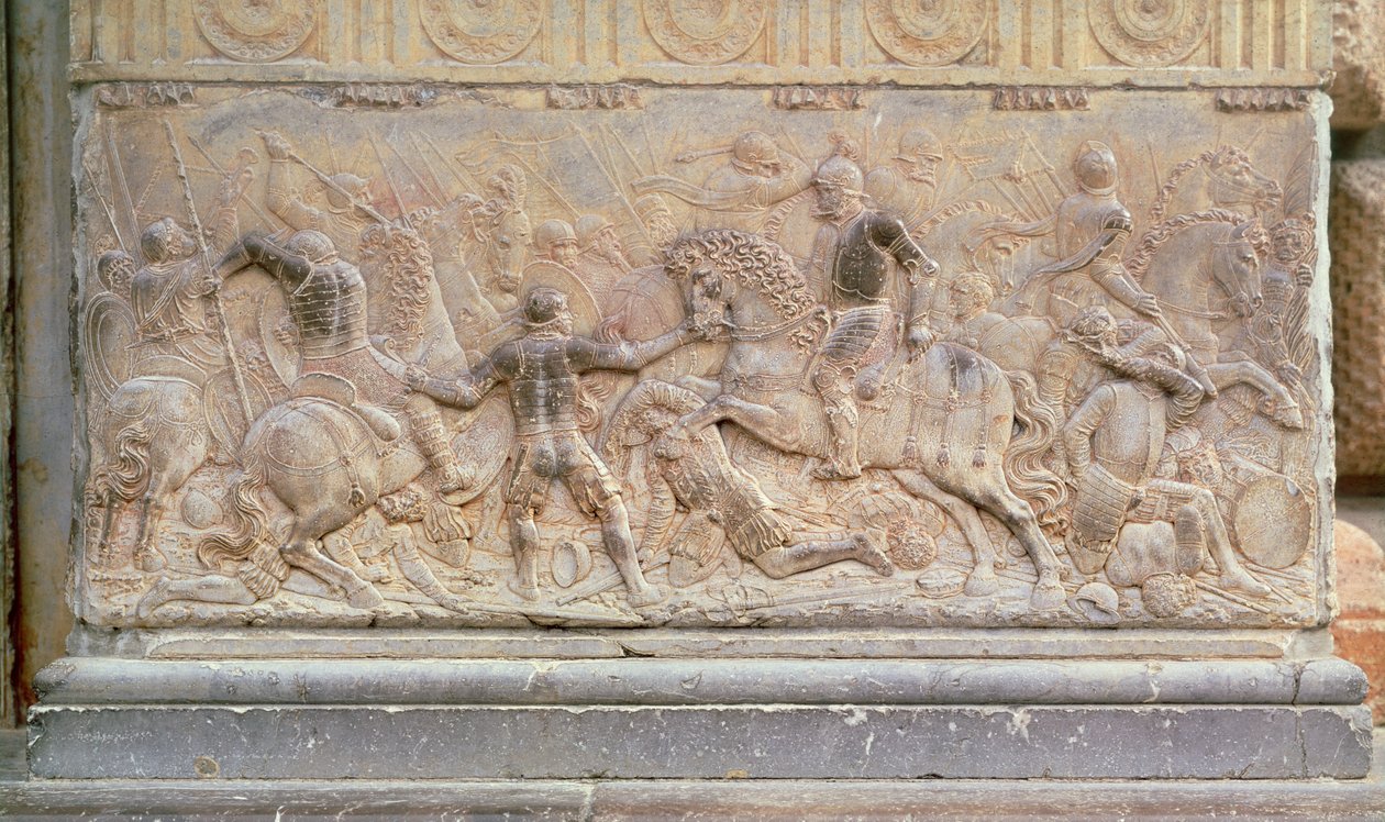 Panneau en bas-relief (marbre) - Juan de Orea