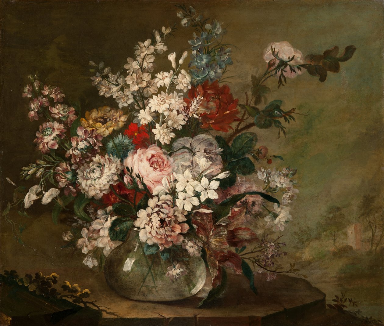 Nature morte avec des fleurs dans un vase - Juan Bautista Romero