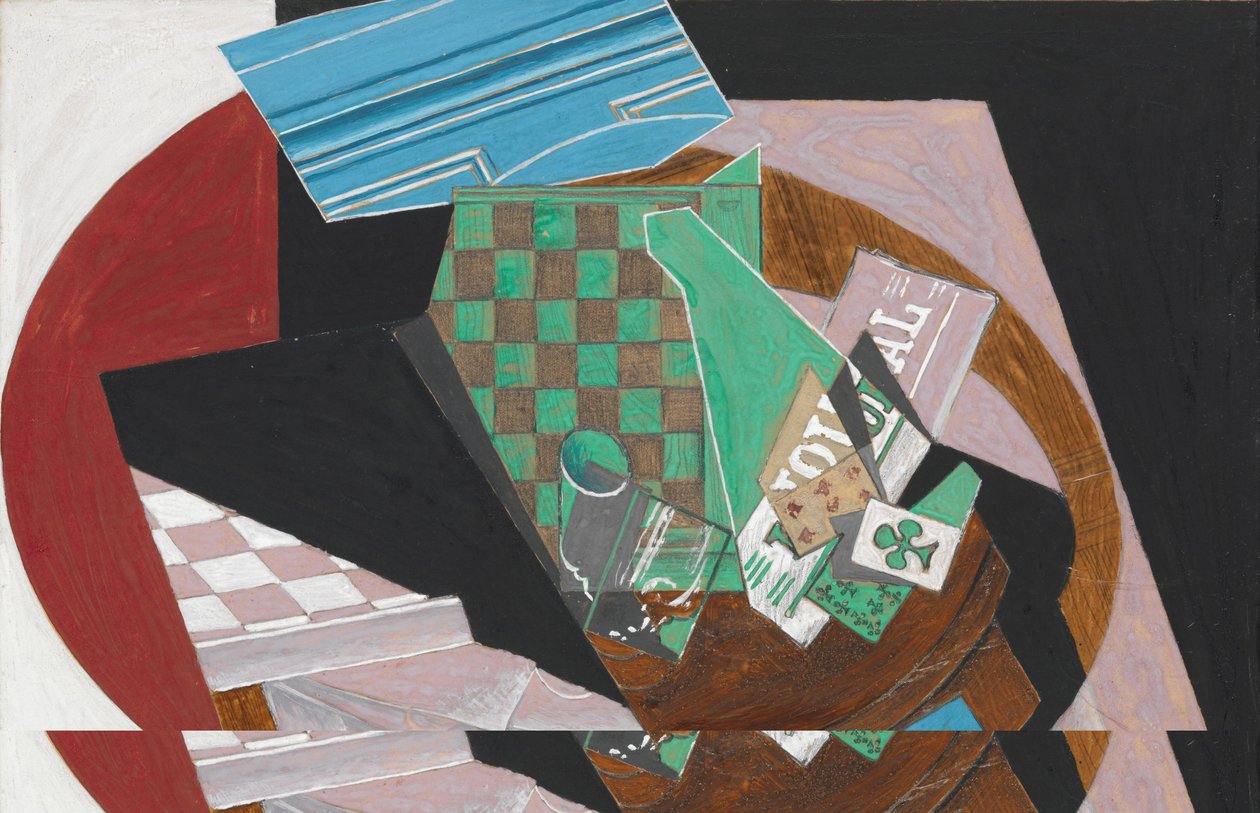 Damier et cartes à jouer, 1915 - Juan Gris