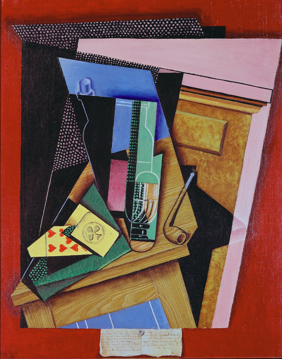 Nature morte avec un poème - Juan Gris