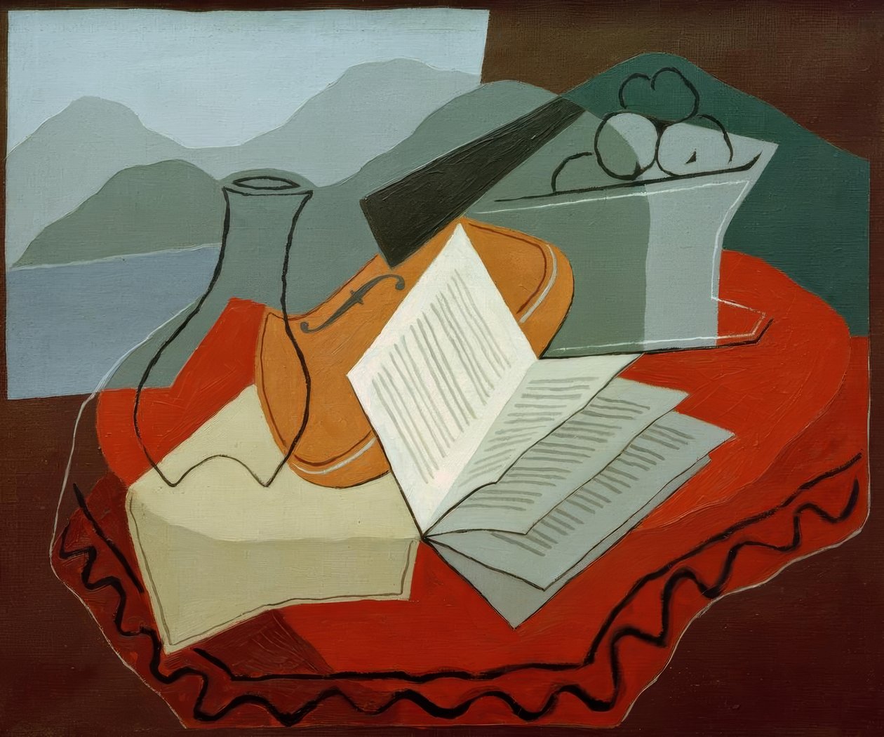 Violon à fenêtre ouverte - Juan Gris