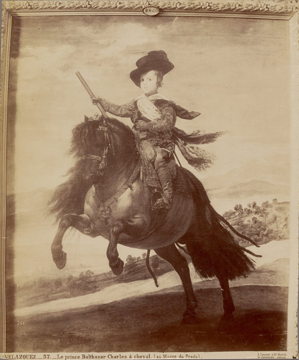 Velazquez. Le prince Balthazar Charles a cheval (au Musee du Prado) - Juan Laurent