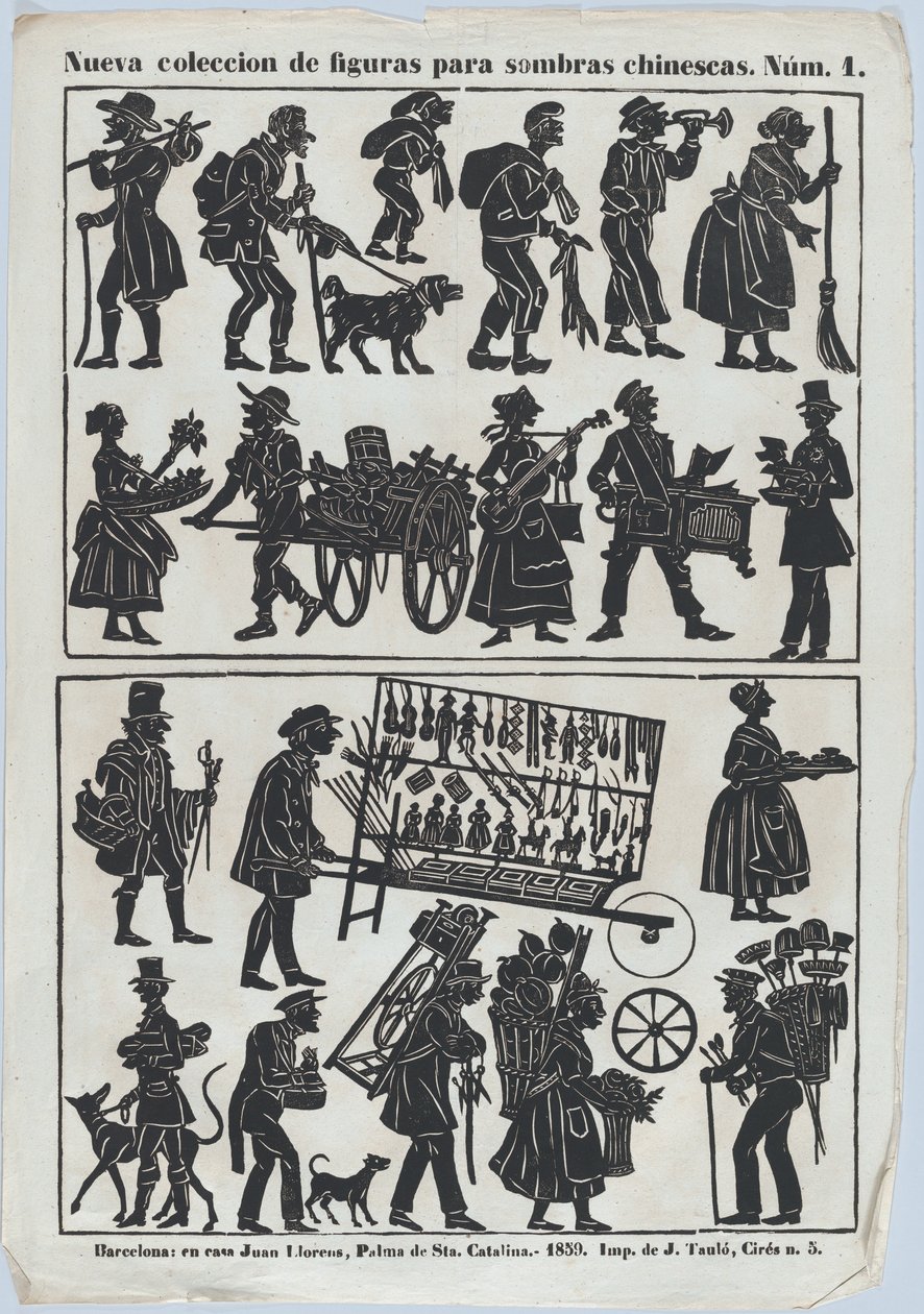 Feuille 1 de figures pour marionnettes d