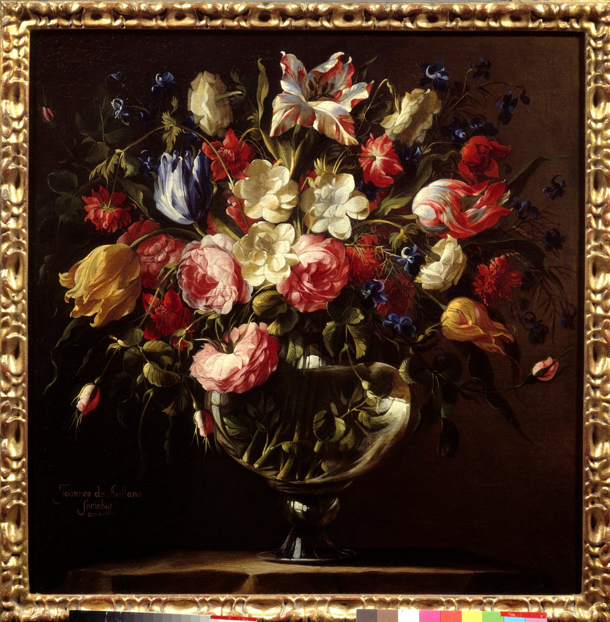 Vase de fleurs. Peinture de Juan de Arellano (1614-1676) - Juan de Arellano