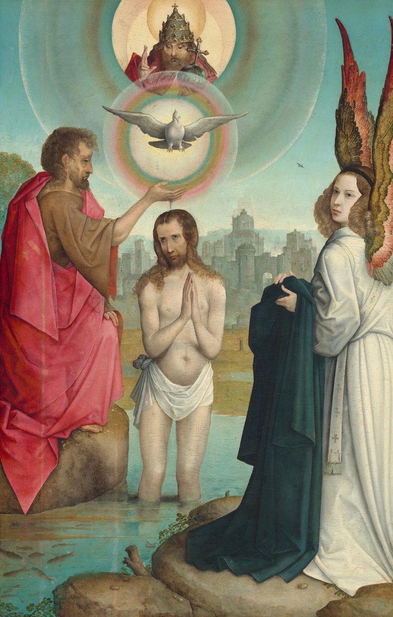 Le Baptême du Christ - Juan de Flandes