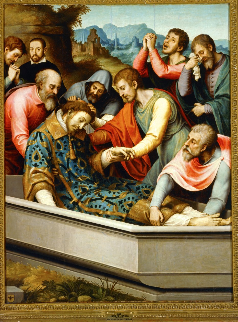 La mise au tombeau de saint Étienne ... - Juan de Juanes