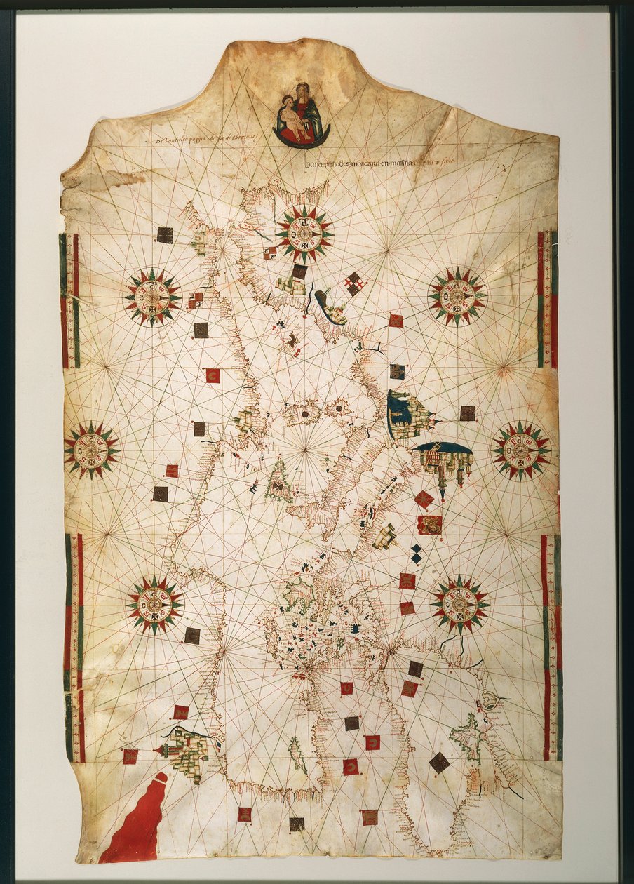 Copie du 19e siècle du planisphère nautique de Juan de la Cosa - Juan de la Cosa