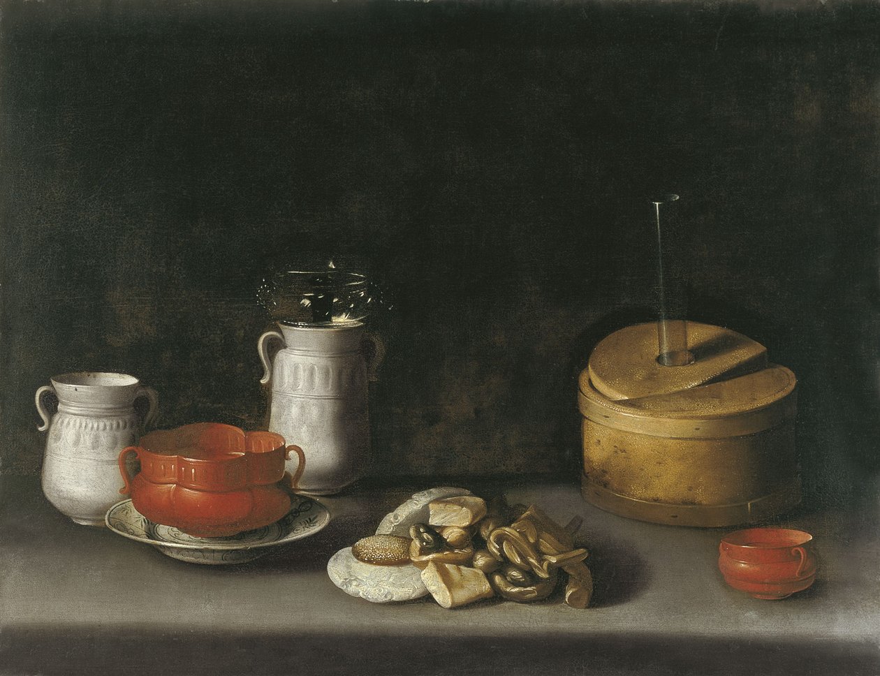 Nature morte à la porcelaine et aux bonbons - Juan van der Hamen