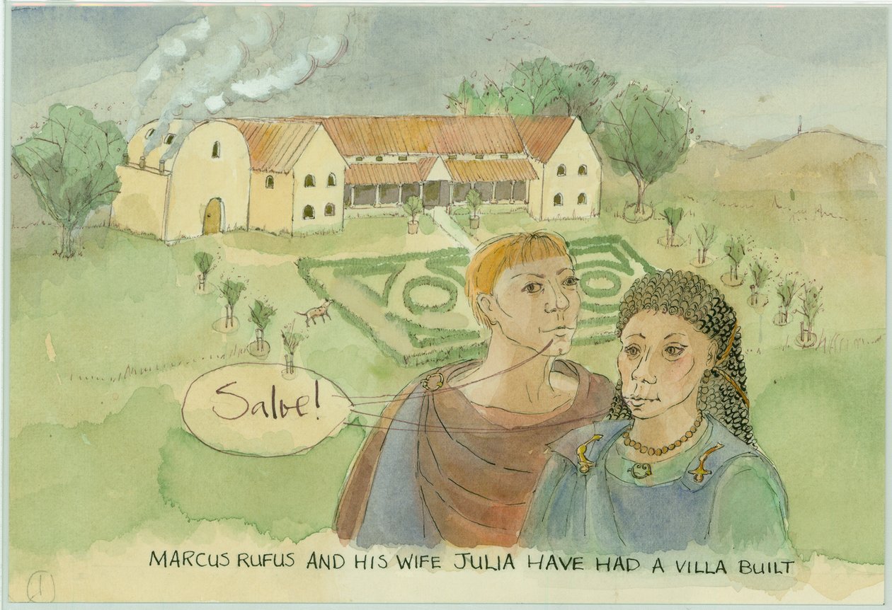 Marcus et Julia, avec leur villa nouvellement construite, 2003 - Judith Dobie