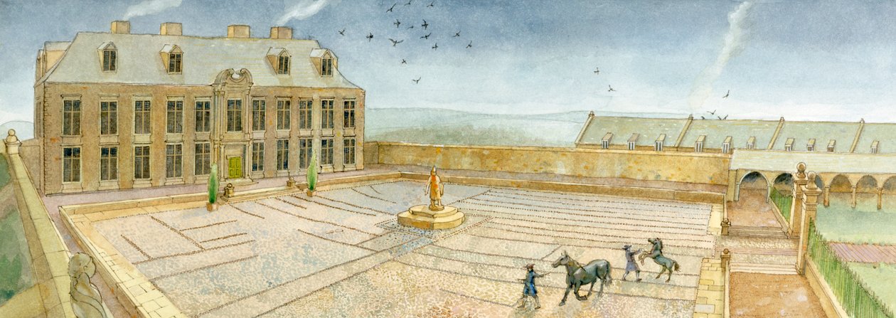 La salle de banquet du manoir de Cholmley et l