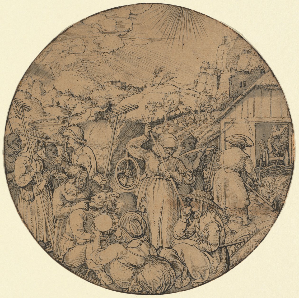 La récolte de foin (juin) - Jörg Breu the Elder
