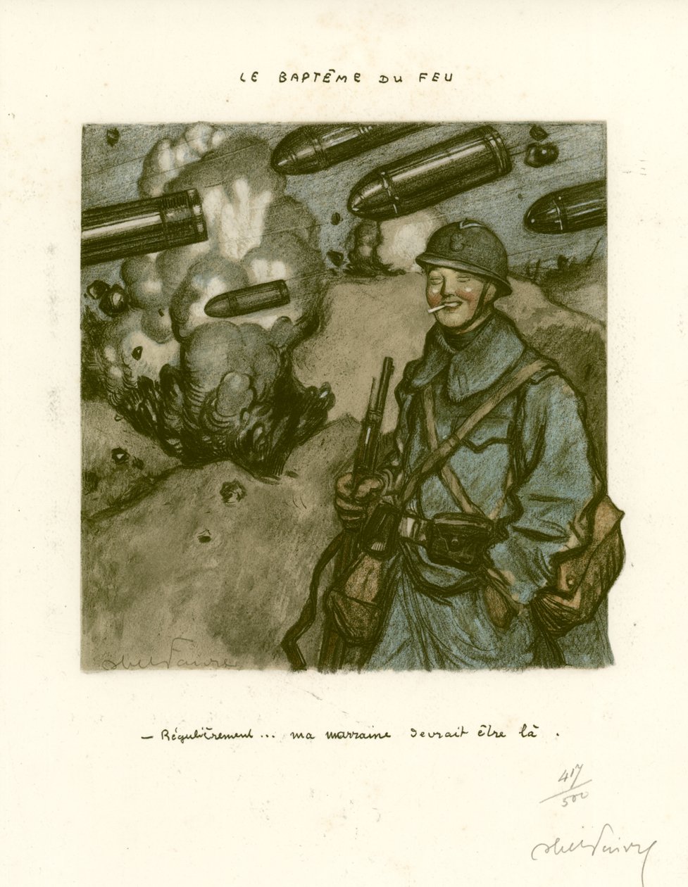 Le Baptême du Feu - Jules Abel Faivre