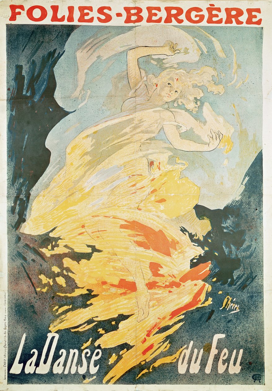 Folies Bergère : la Danse du Feu, France 1897 - Jules Cheret