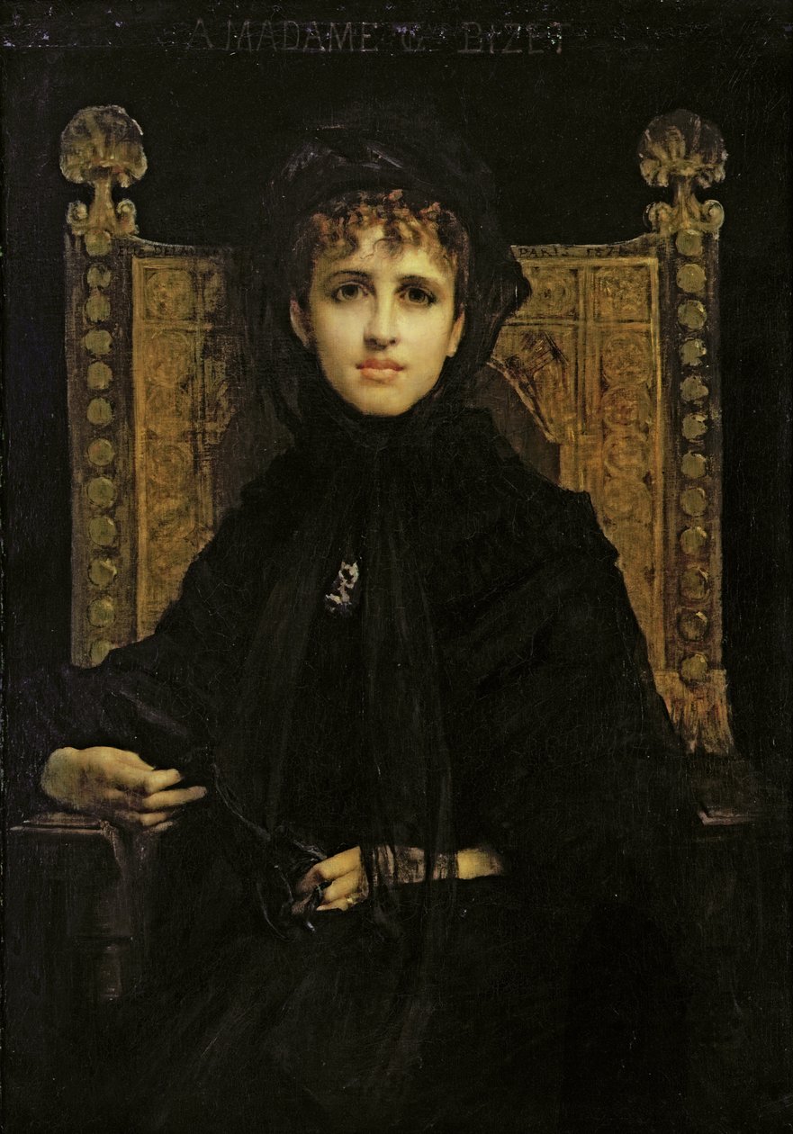 Portrait de Madame Georges Bizet (1849-1926) 1878 - Jules Elie Delaunay