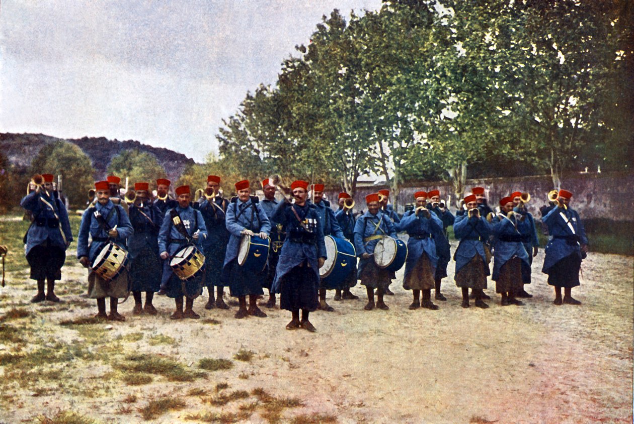 Une fanfare militaire d