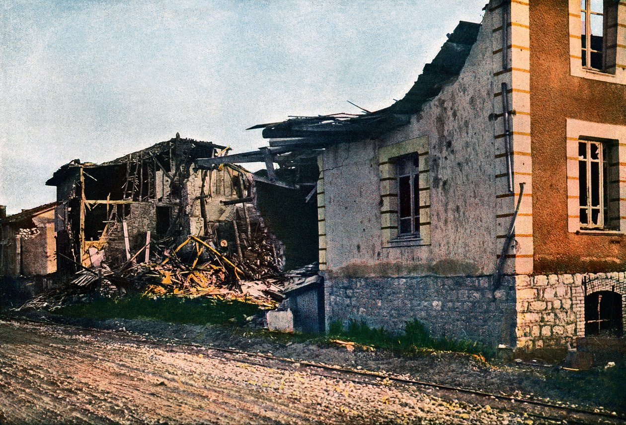 Le village détruit de Dombasle-en-Argonne à l