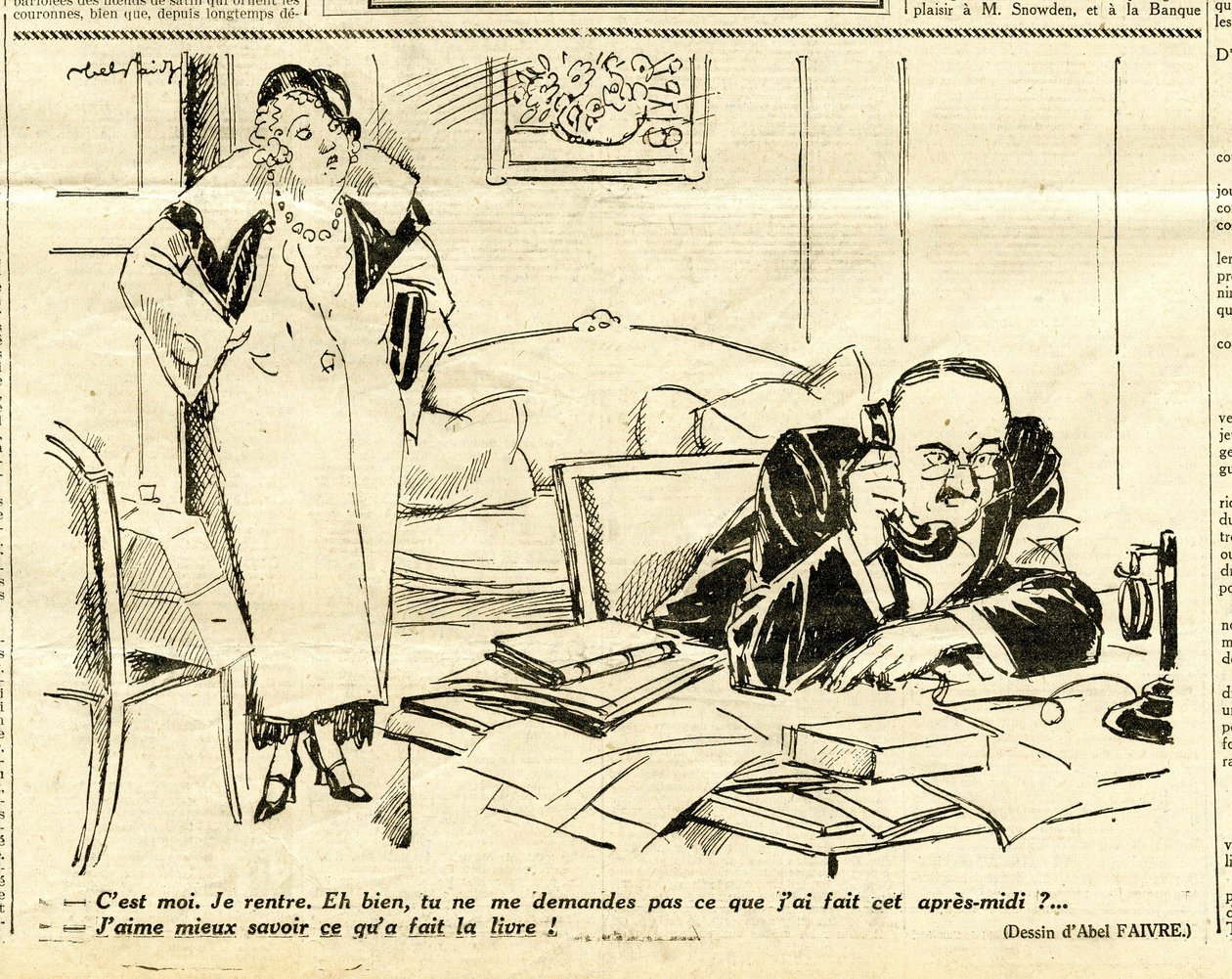 Candide, Satirique en N & B - Jules Abel Faivre
