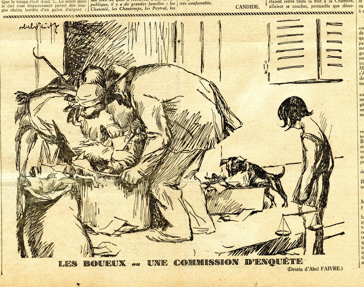Candide, Satirique en N & B - Jules Abel Faivre
