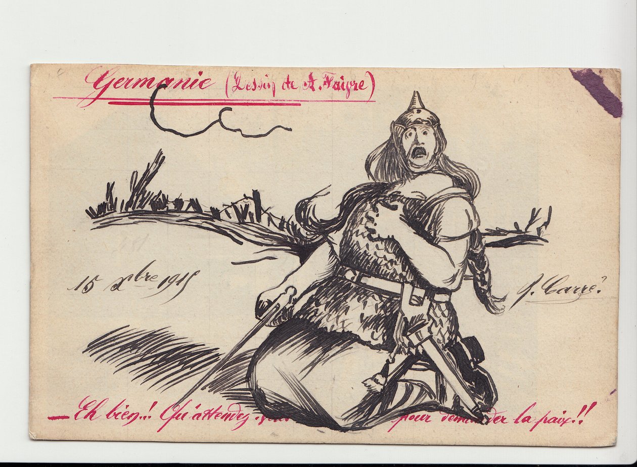 Carte postale, Satirique en couleurs - Jules Abel Faivre