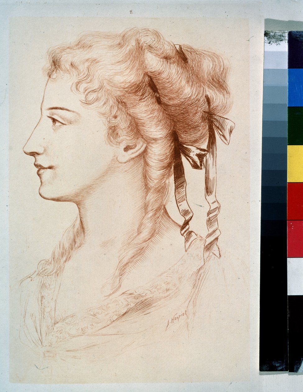 Profil de jeune dame - Jules Armand Hanriot