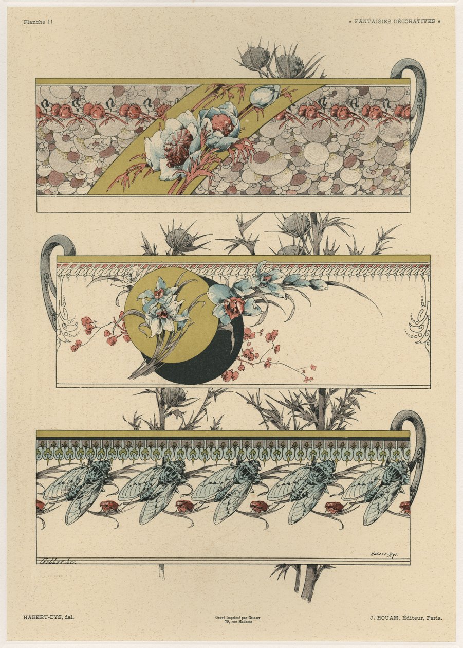 Fleurs et mouches, planche 11 de 