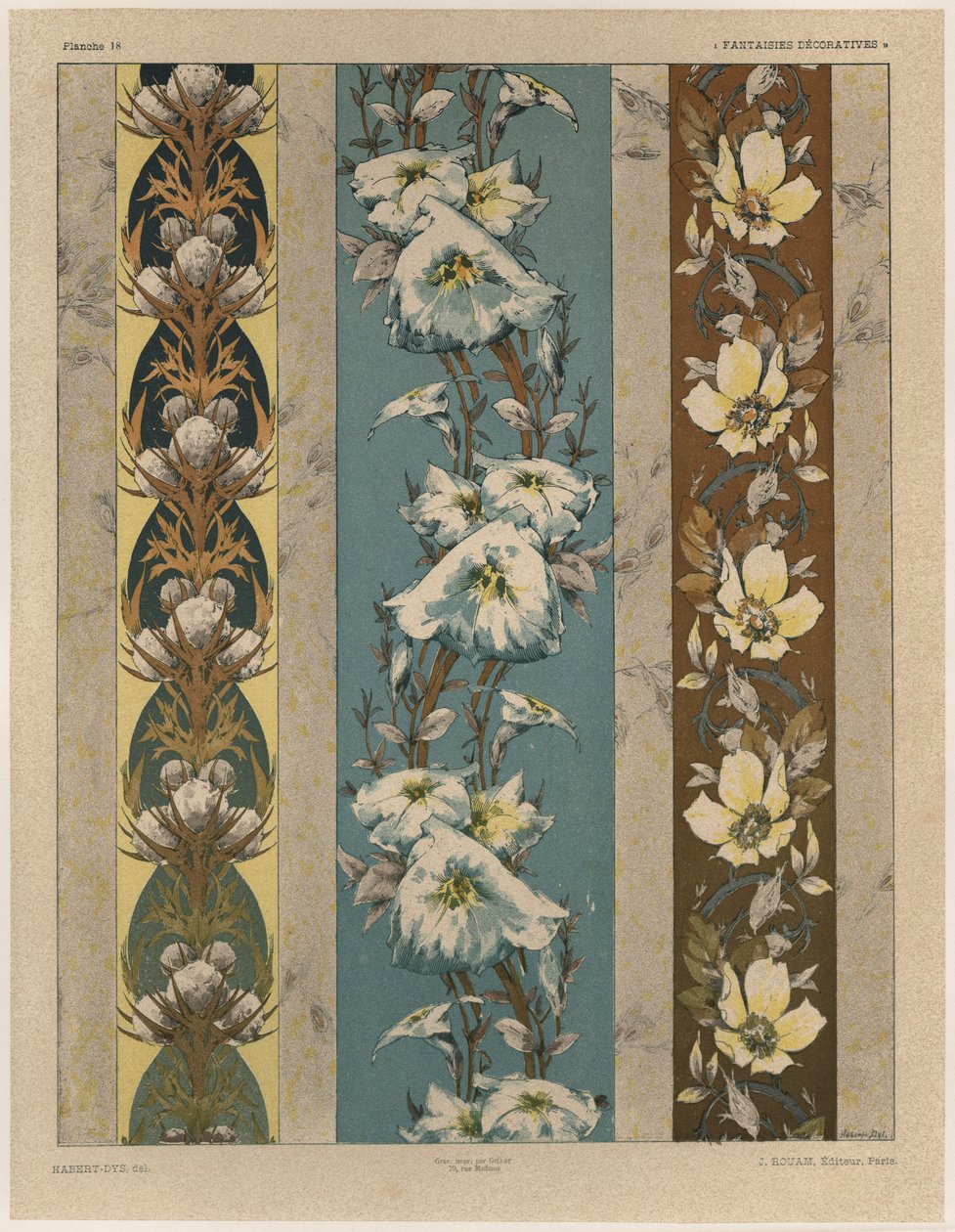 Fleurs, planche 18, illustration de 