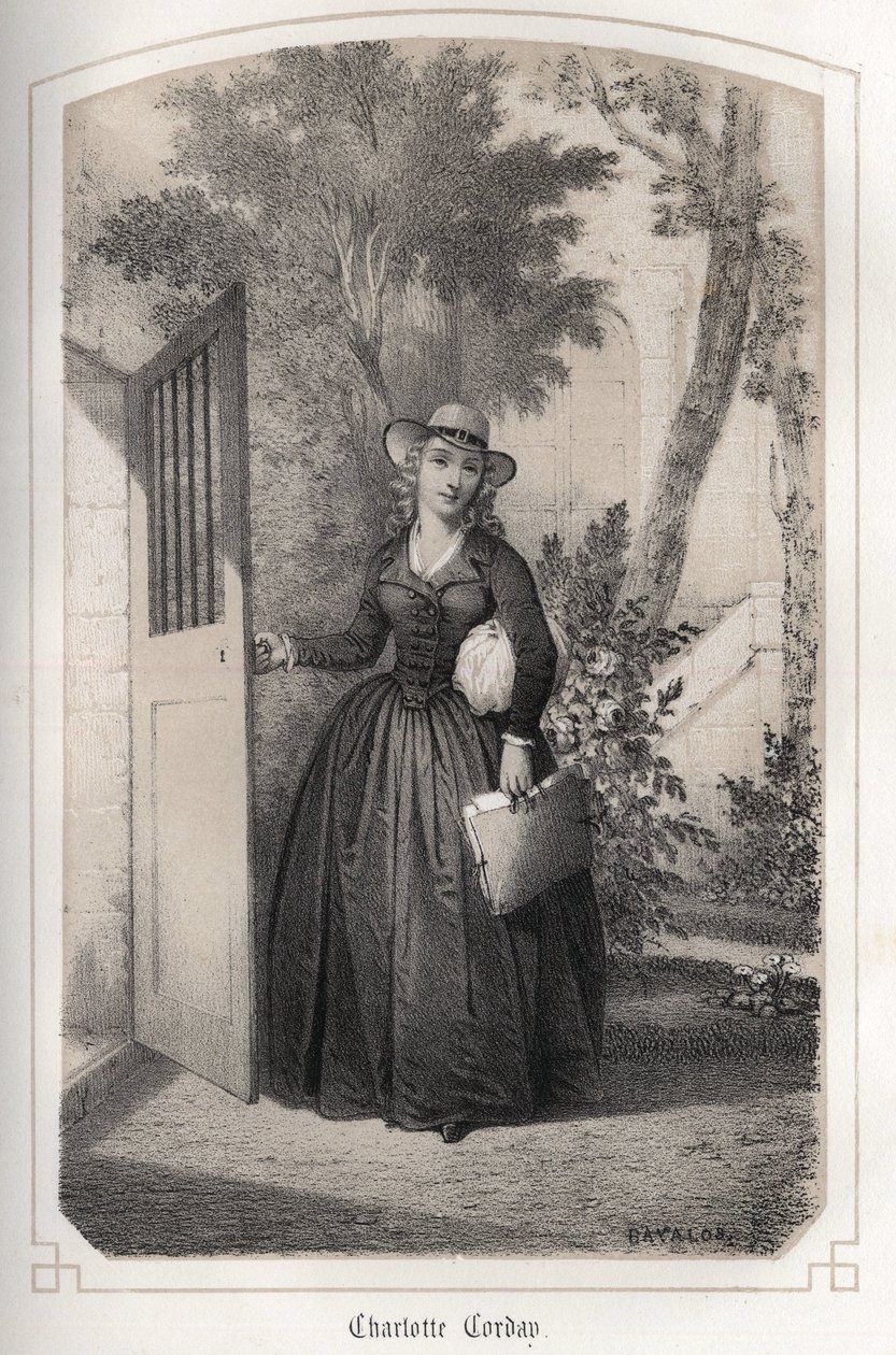 Portrait de Charlotte Corday (1768 - 1793). dans 
