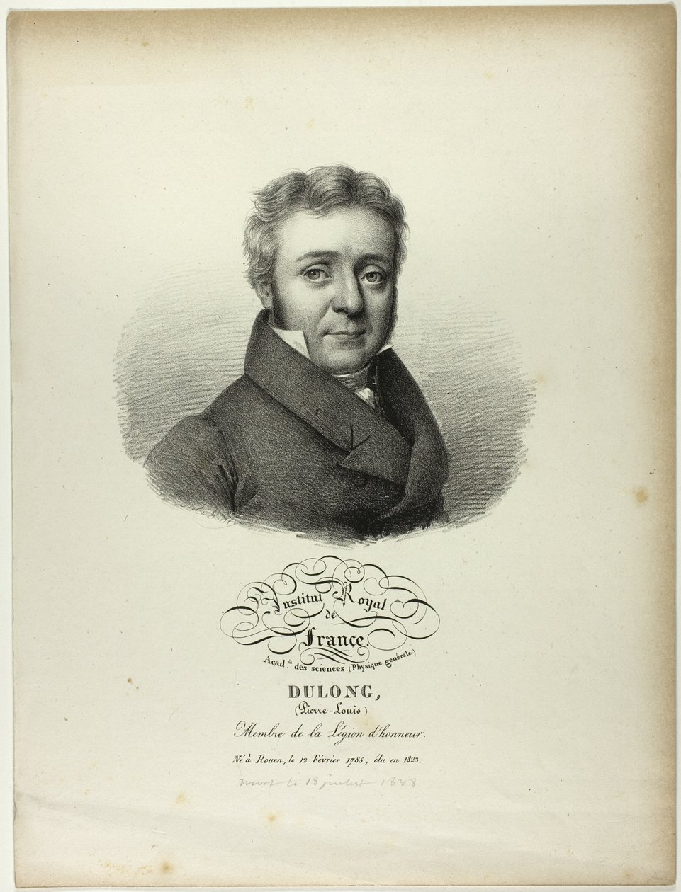 Portrait of Pierre-Louis Dulong - Jules Boilly