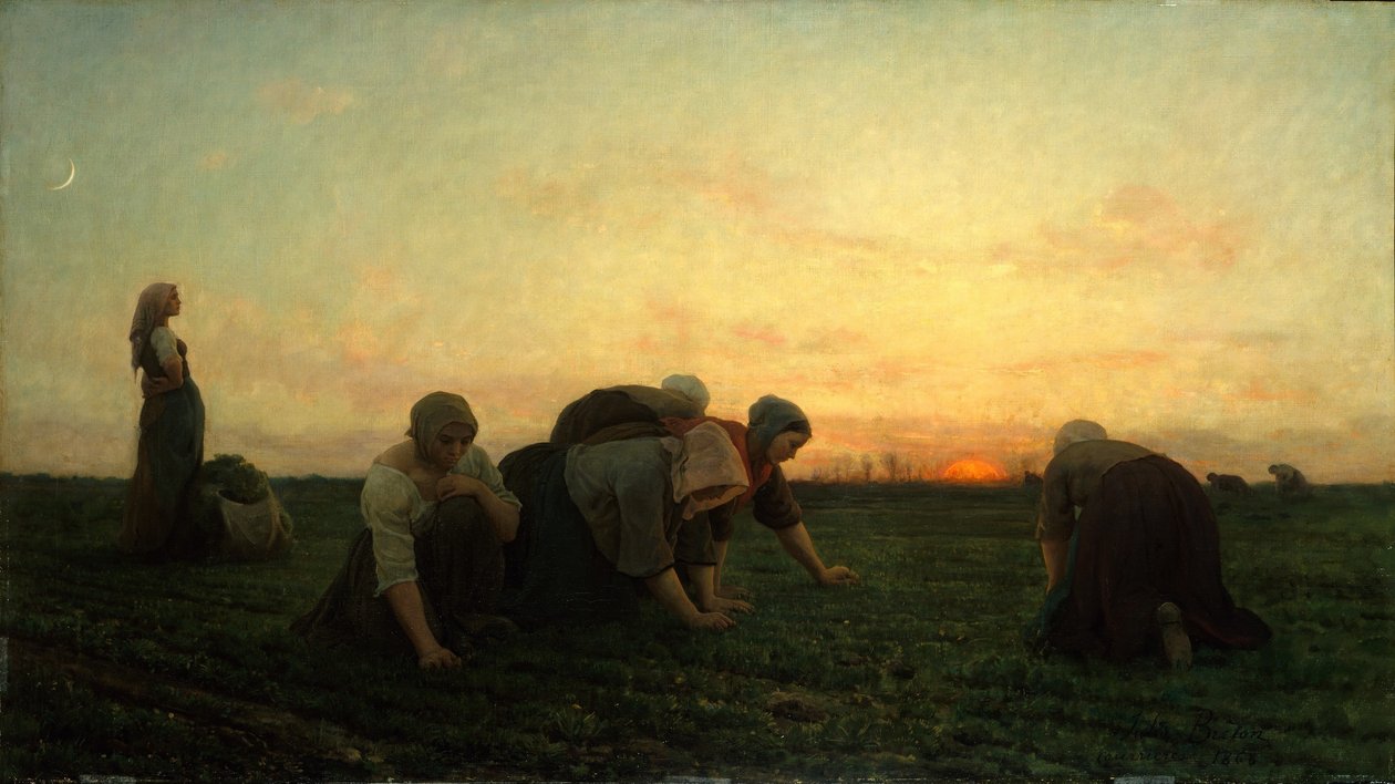 French: Les Sarcleuses ou Les Bineuses The Weeders - Jules Breton