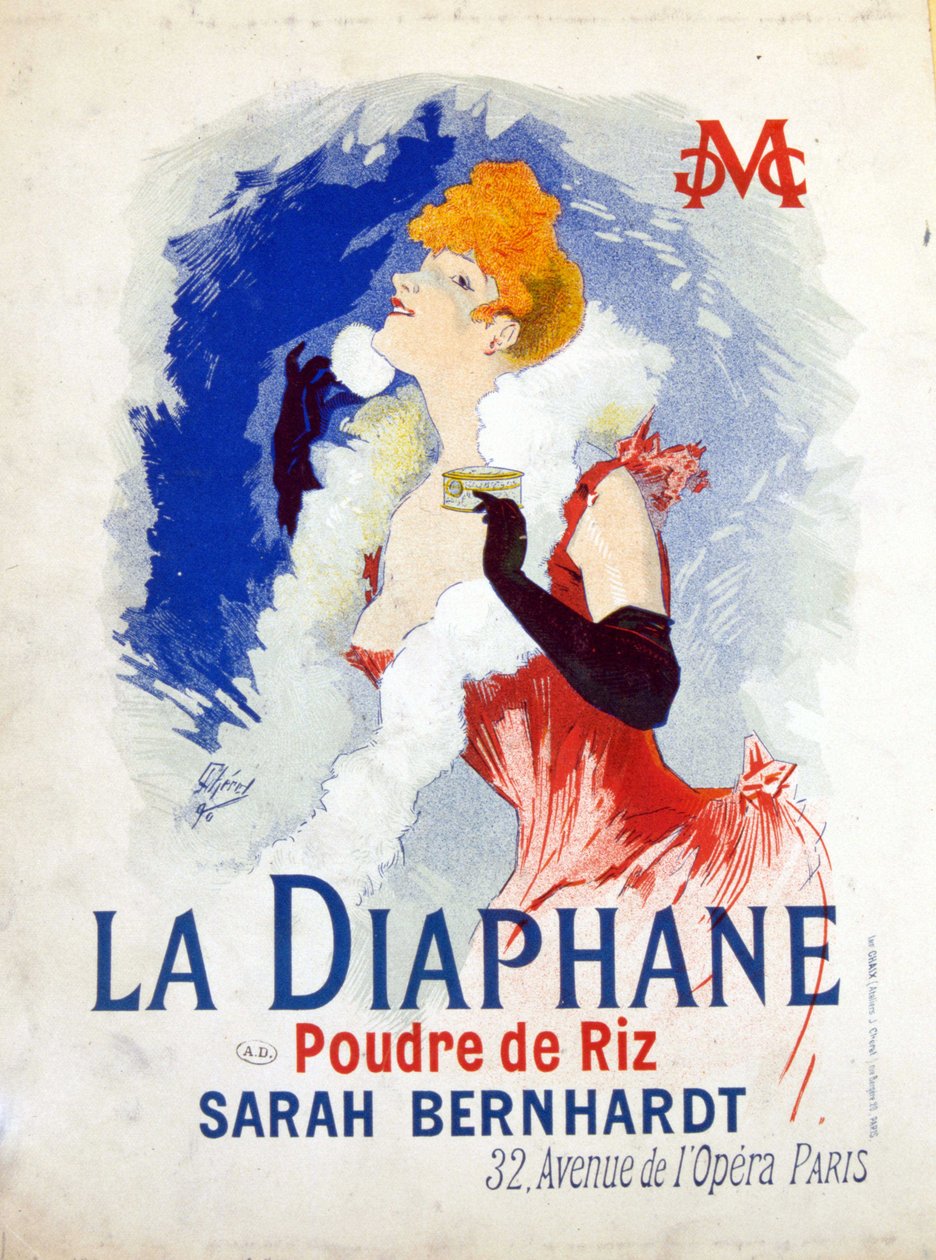 Publicité de « La Diaphane : Poudre de Riz » - Jules Cheret