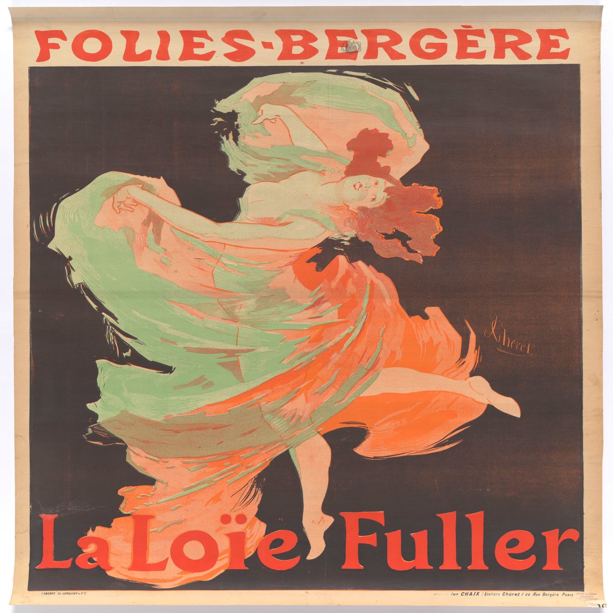 Loïe Fuller at the Folies-Bergère - Jules Cheret