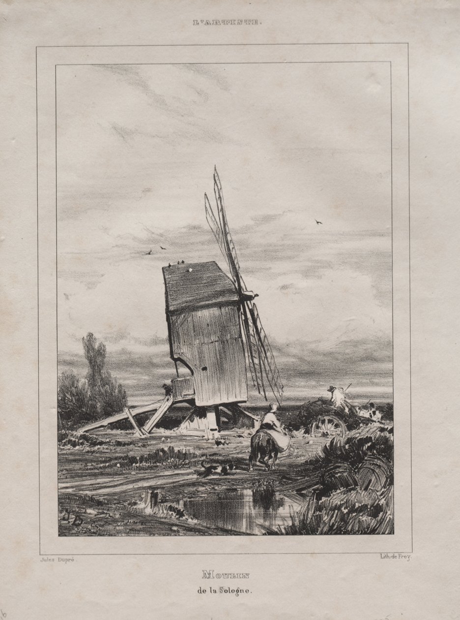Moulin en Sologne, France, 1835 - Jules Dupré