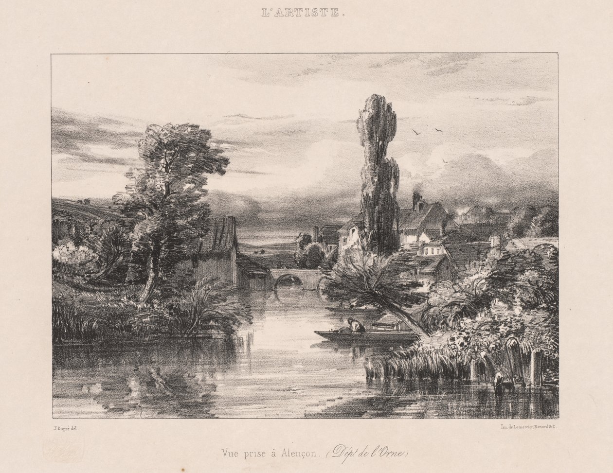 Vue prise à Alençon, 1839 - Jules Dupré