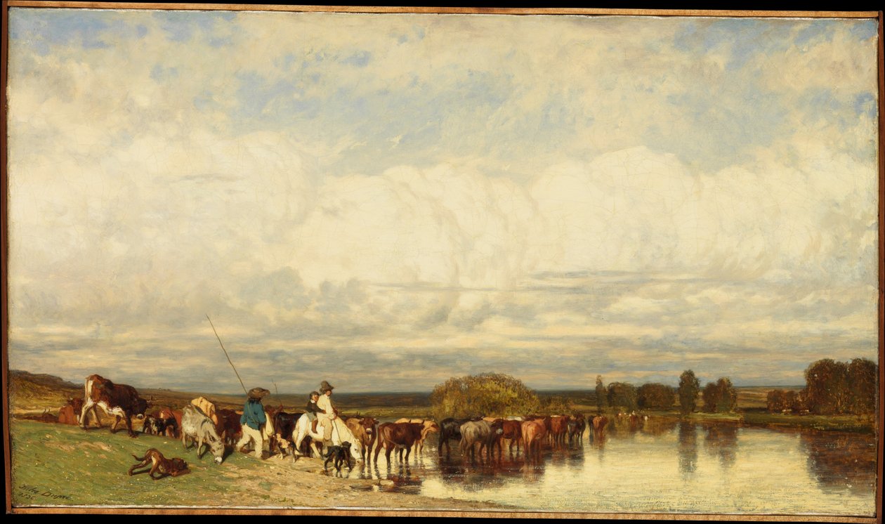 Vaches traversant un gué - Jules Dupré