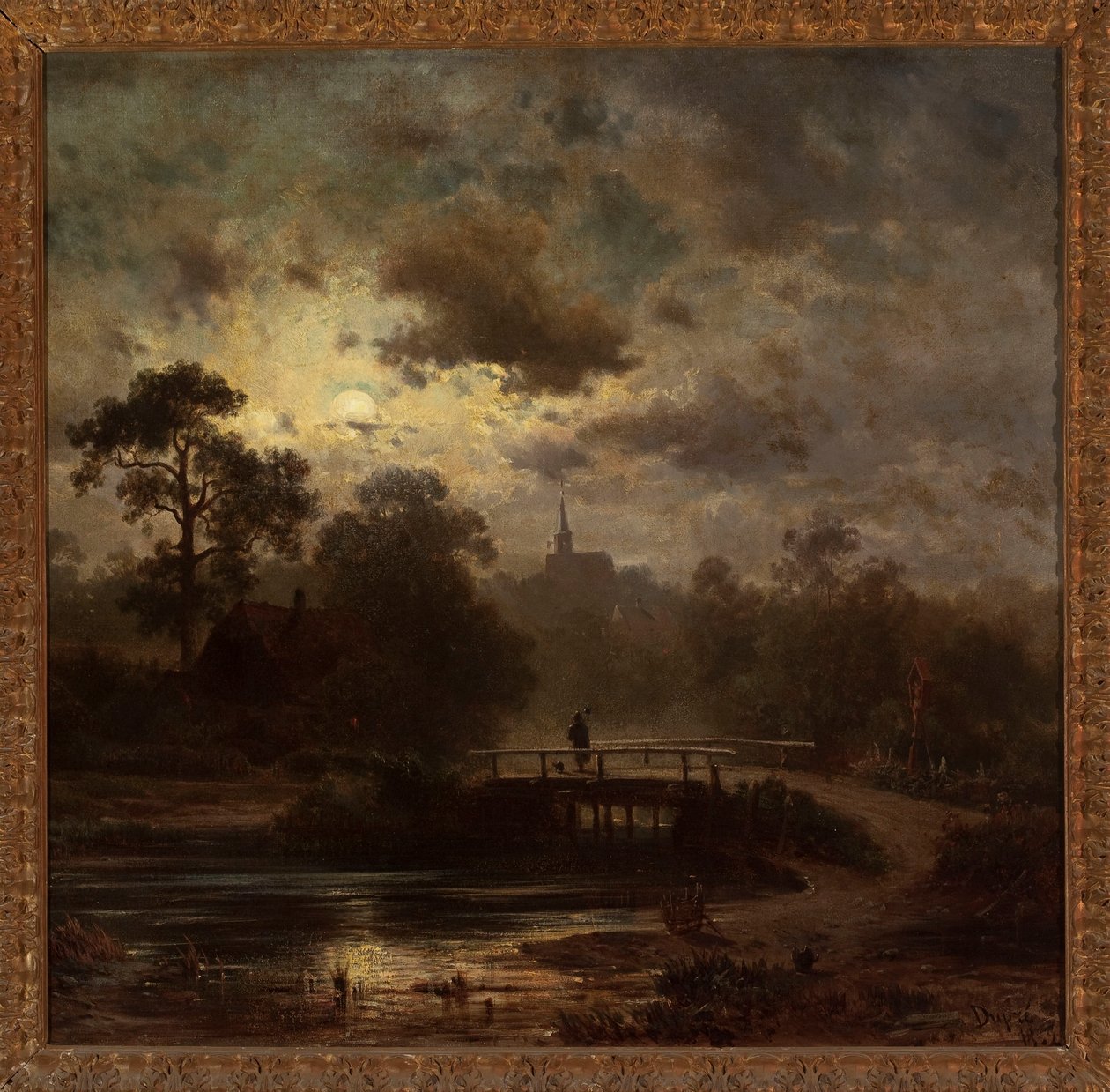 Paysage au clair de lune - Jules Dupré