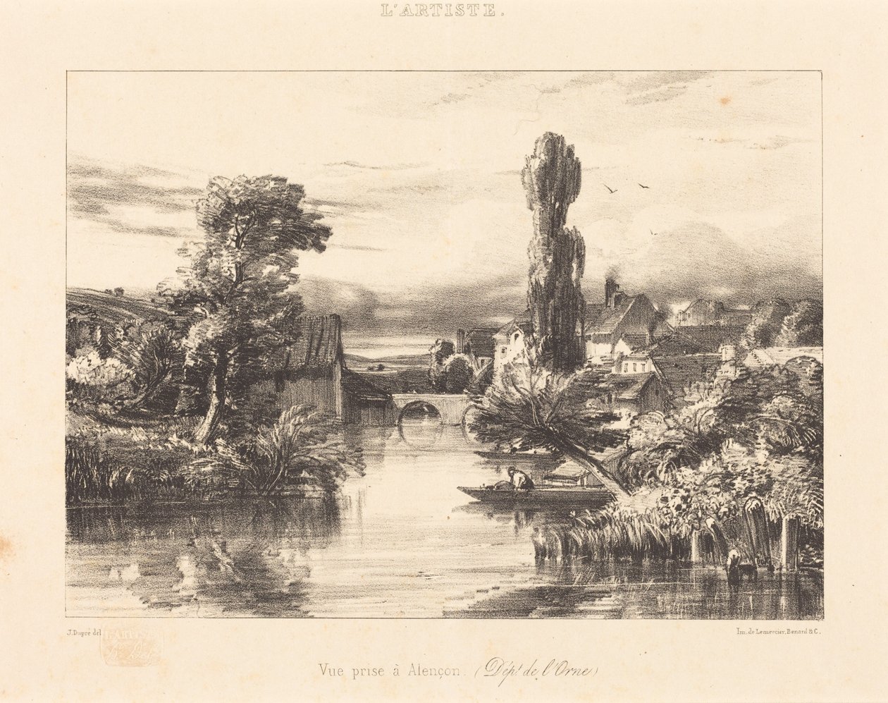 Vue prise à Alençon - Jules Dupré