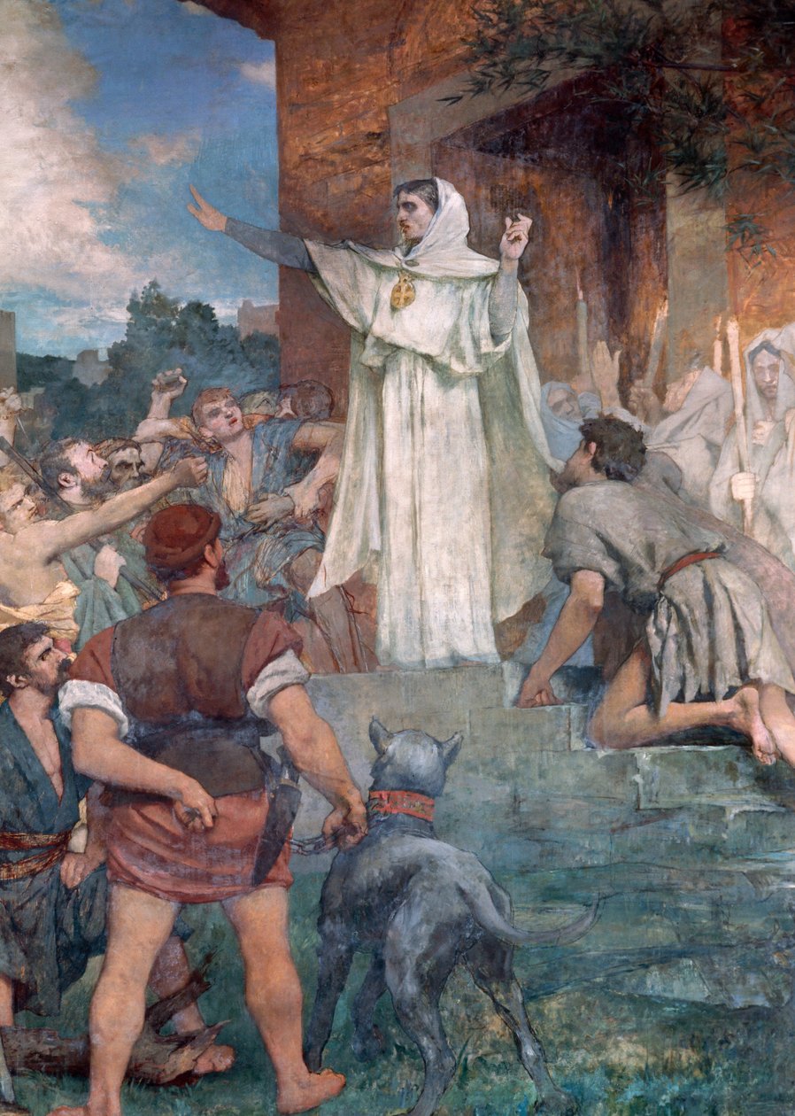 Ste Genevieve calme les Parisiens - Jules Elie Delaunay