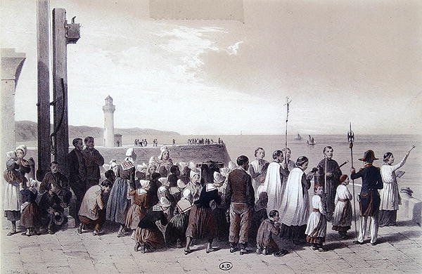 Bénédiction de la mer à Pollet, Dieppe - Jules Gaildrau
