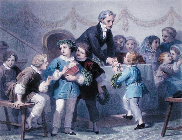 La cérémonie de remise des prix, gravée par Henier, Bettannier et Morlon - Jules Marie (after) Desandre