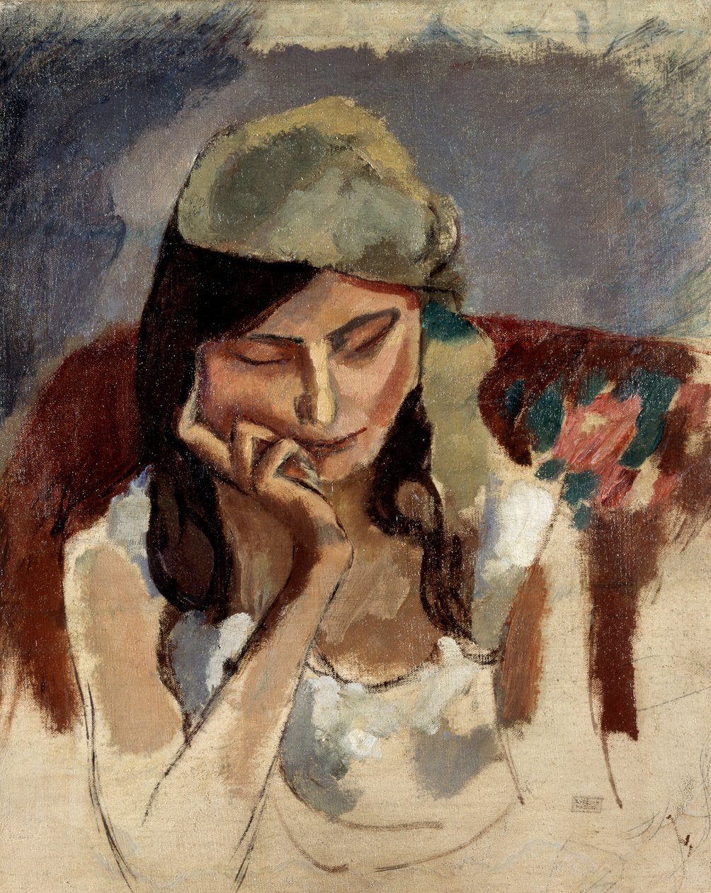 La Dame au Turban. Peinture de Jules Pascin (1885-1930) - Jules Pascin