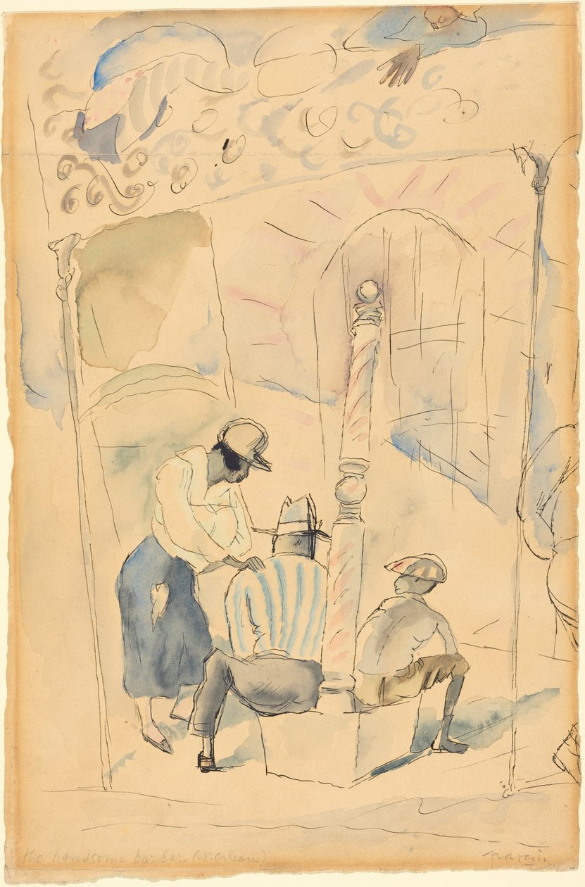 Der hübsche Barbier - Jules Pascin
