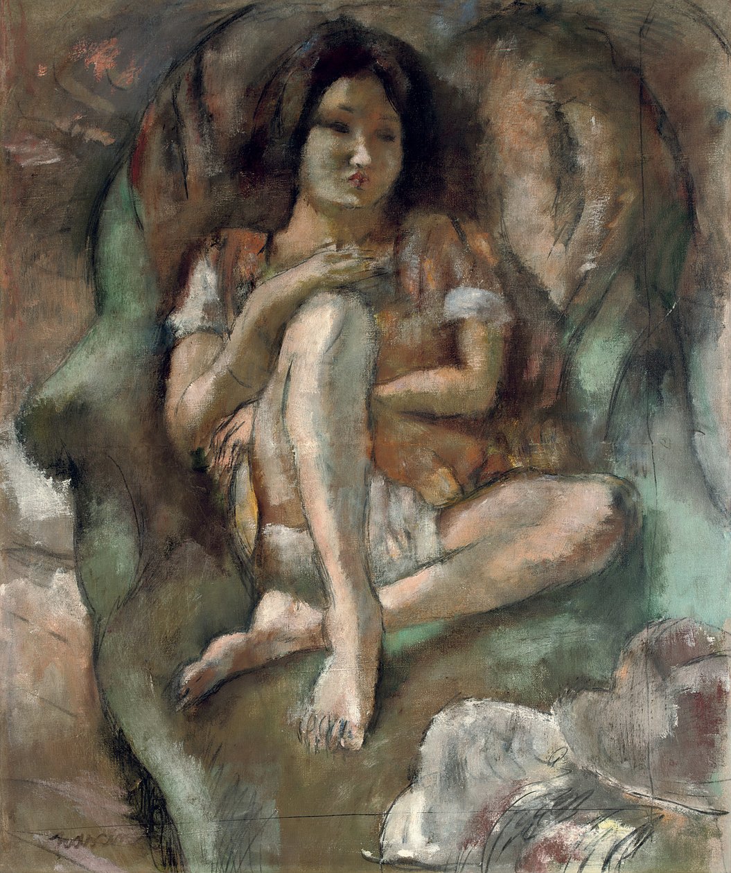 Jeune fille au fauteuil - Jules Pascin