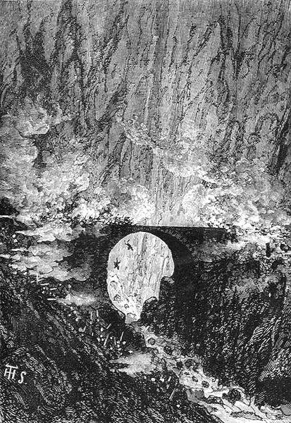 Le passage de Suwarrow du Saint-Gothard, gravé par Stephane Pannemaker, de 