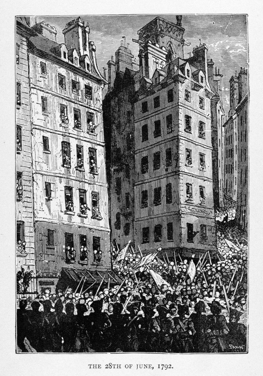 Le 28 juin 1792, gravé par Stéphane Pannemaker, de 