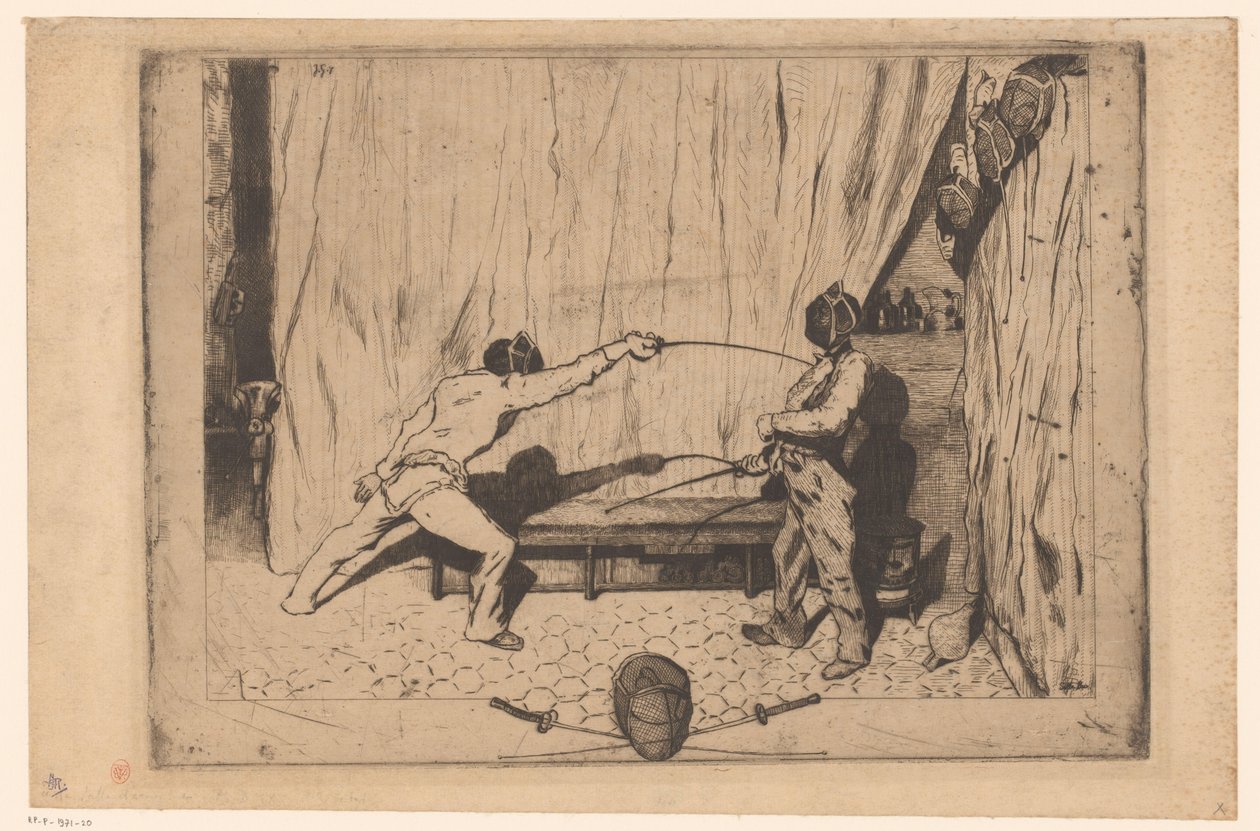 Deux escrimeurs en action - Jules de Goncourt