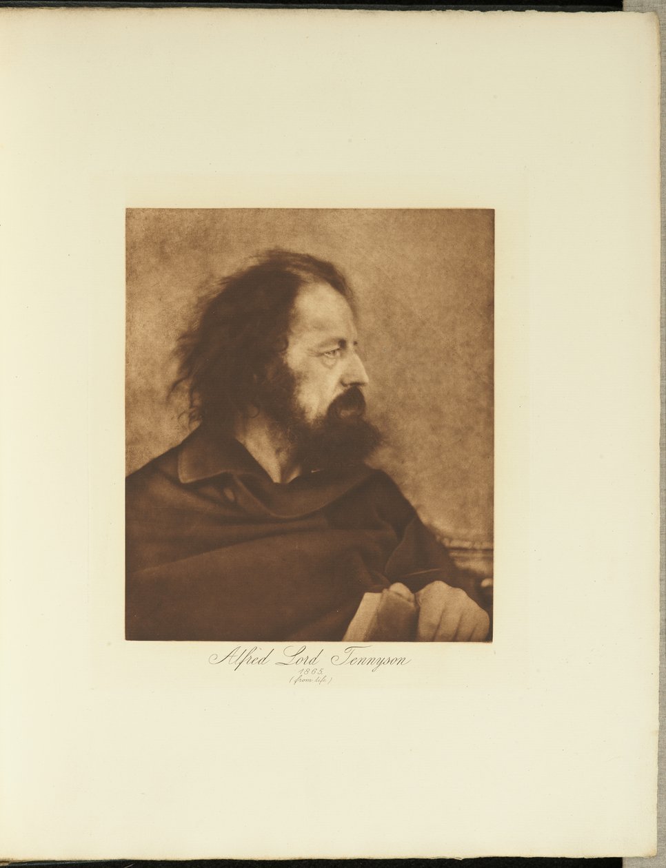 Alfred, Lord Tennyson, 1865 (Moine sale) - Julia Margaret Cameron