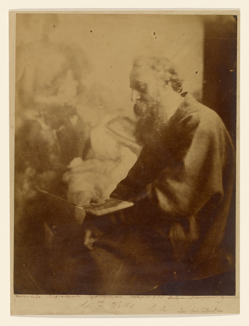 G. F. Watts R. A. dans son atelier - Julia Margaret Cameron