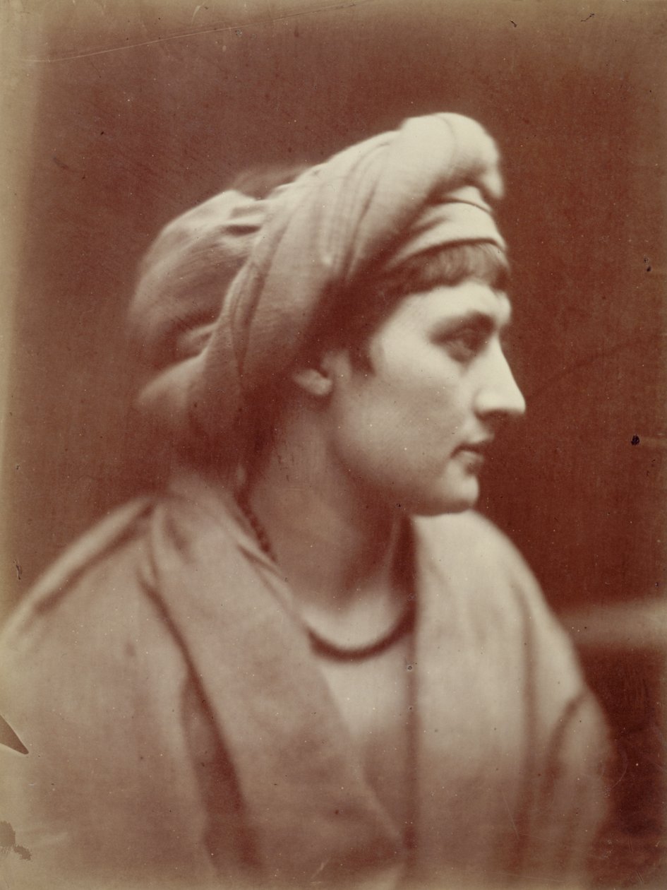 Portrait de femme avec un turban - Julia Margaret Cameron