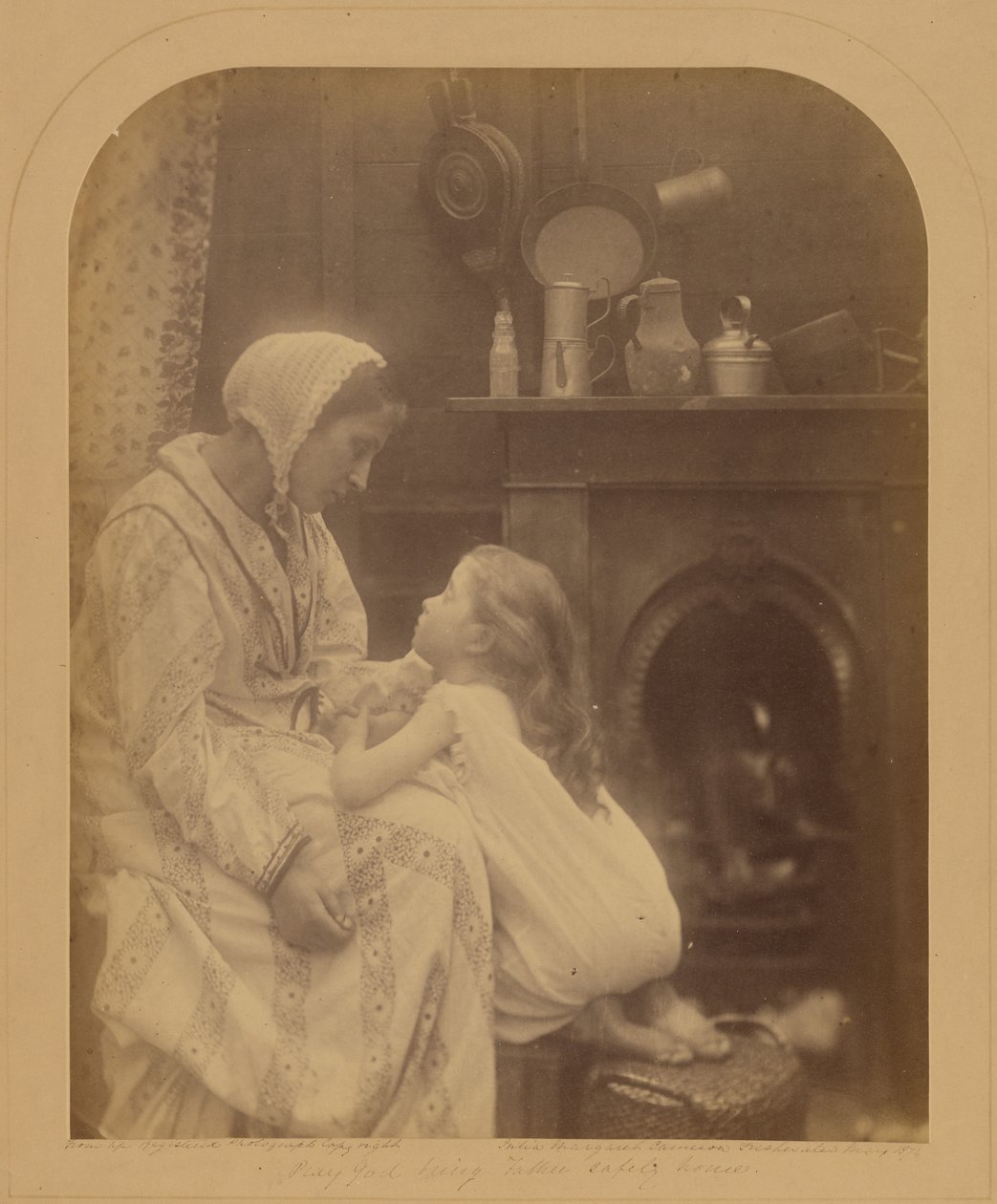 Prie Dieu de ramener père sain et sauf à la maison - Julia Margaret Cameron