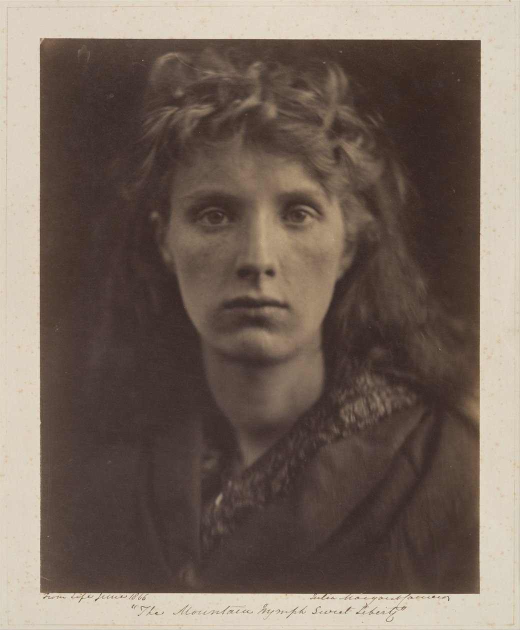 La nymphe de la montagne Douce Liberté - Julia Margaret Cameron